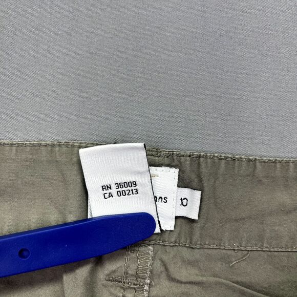 Calvin Klein Pants Women's Size 10 Zip Cargo Pockets Gray Cuffed - Picture 9 of 16